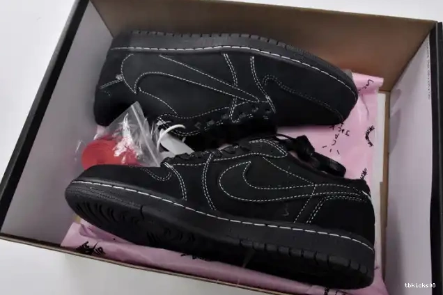 Reps TBkick Air 1 Phantom Travis OG Scott Low x Black DM7866-001 Jordan 0614